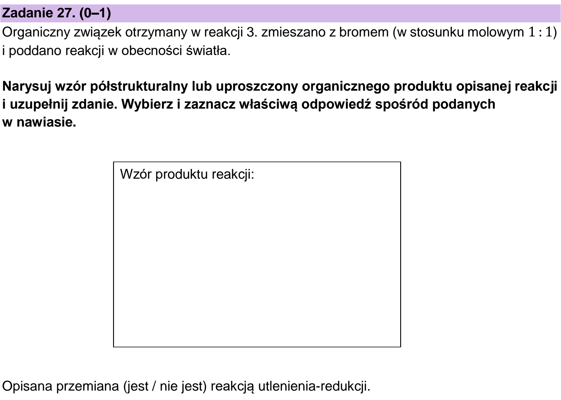 Matura, maj 2024, podgląd zadania 27