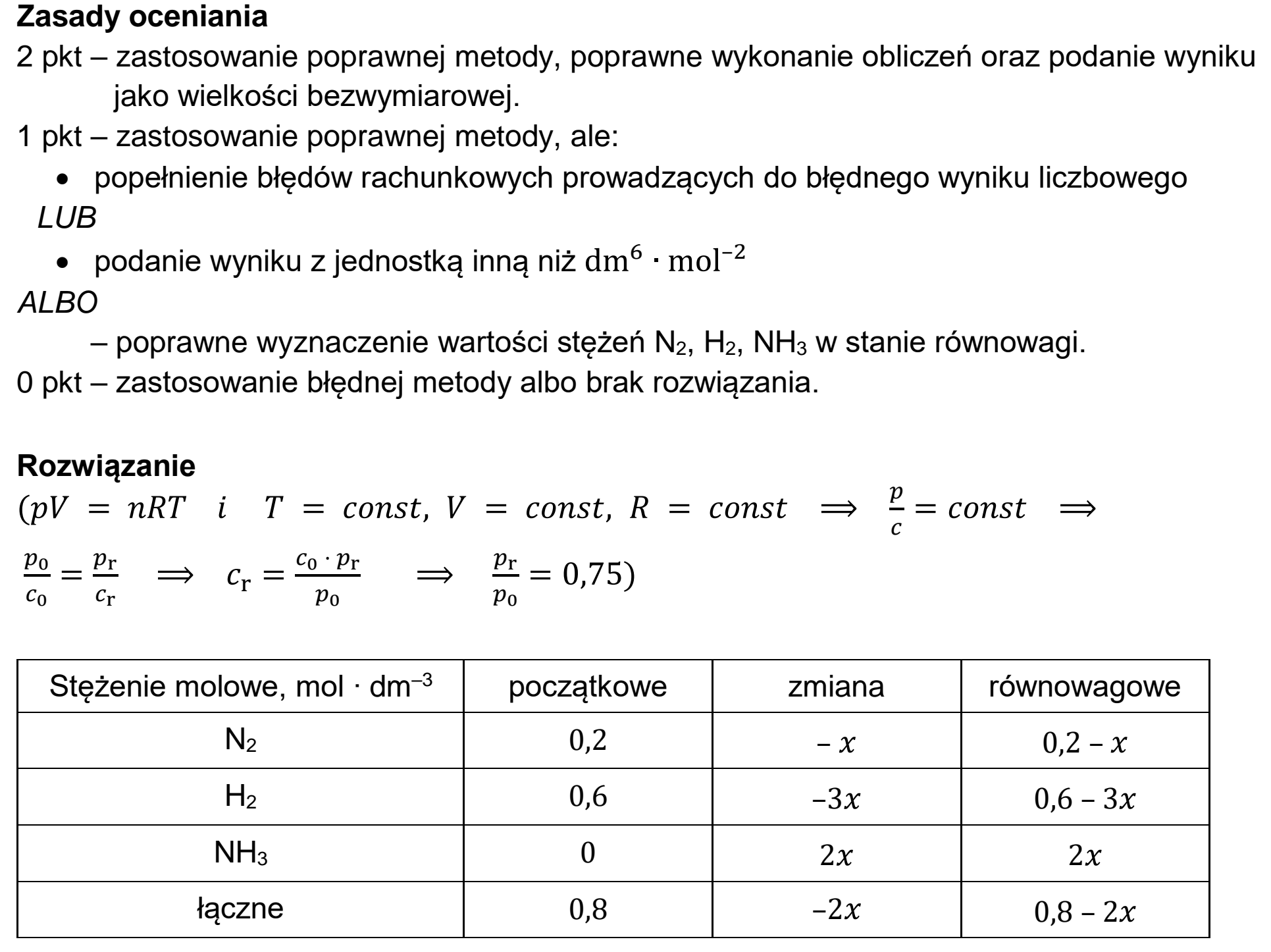 Matura, maj 2025, odpowiedź do zadania 13