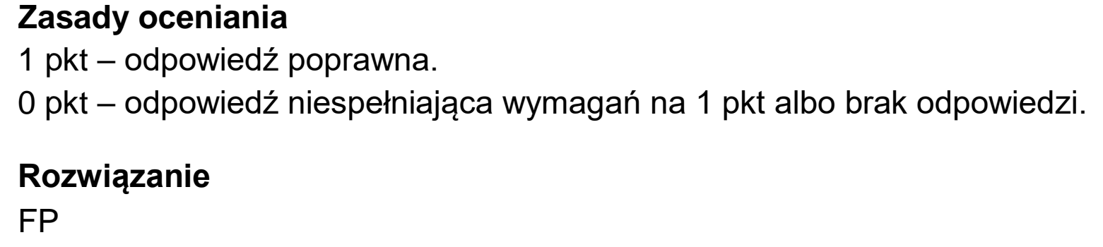 Matura, maj 2026, odpowiedź do zadania 21