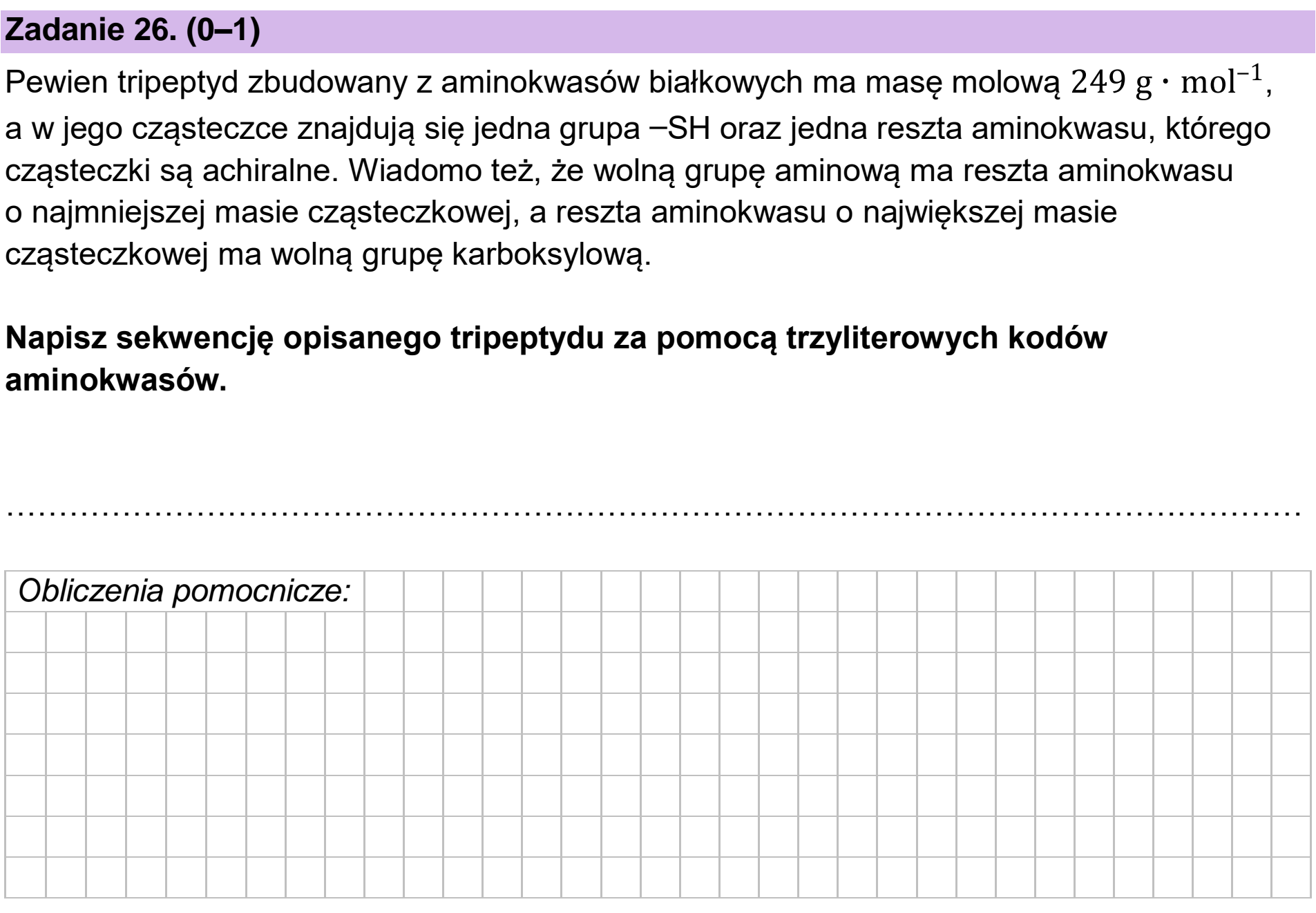 Matura, maj 2026, podgląd zadania 26