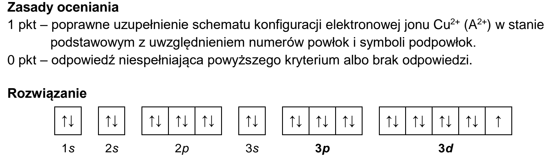 Matura próbna, styczen 2026, odpowiedź do zadania 1.2