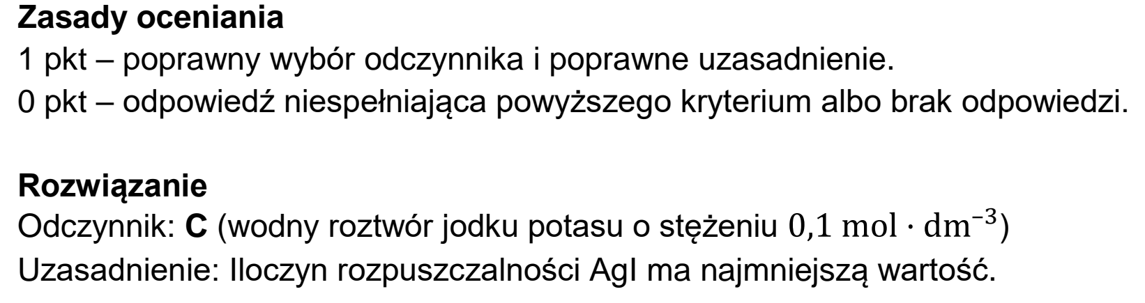 Matura próbna, styczen 2026, odpowiedź do zadania 13