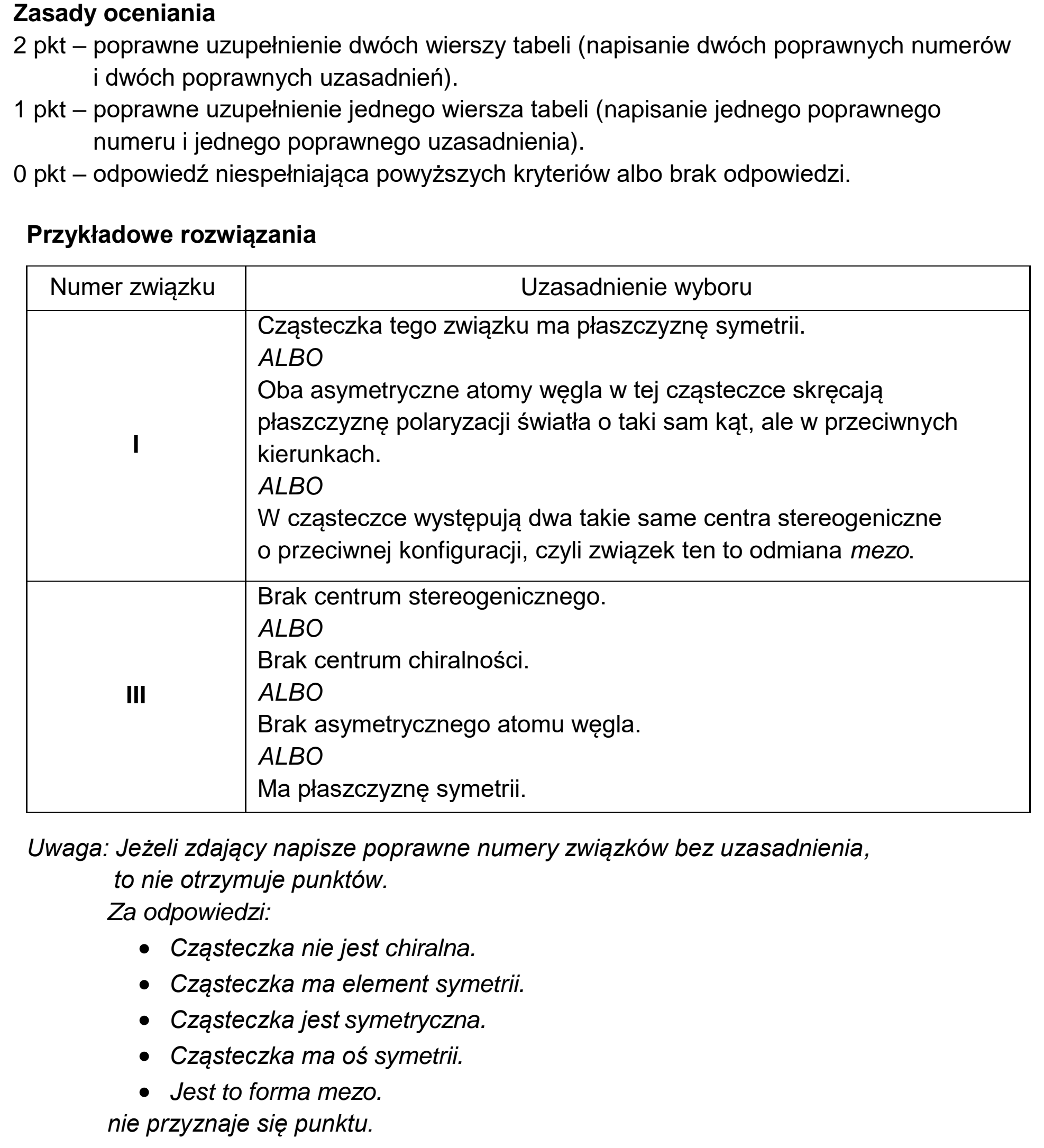 Matura próbna, styczen 2026, odpowiedź do zadania 21
