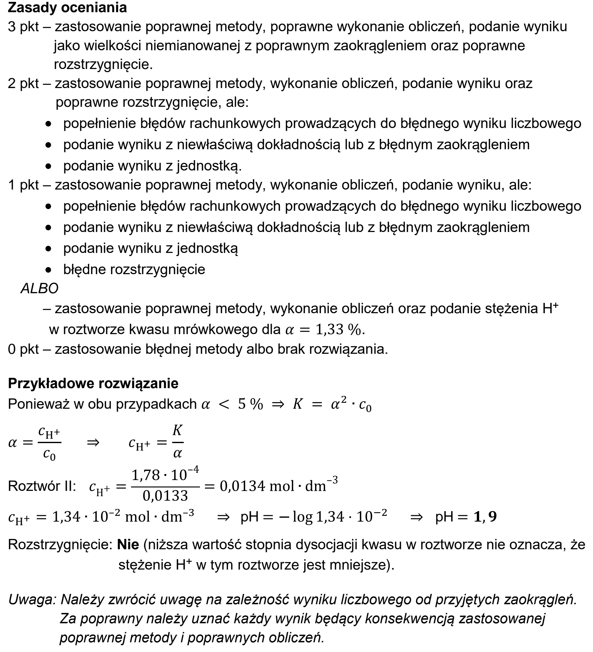 Matura próbna, styczen 2026, odpowiedź do zadania 23