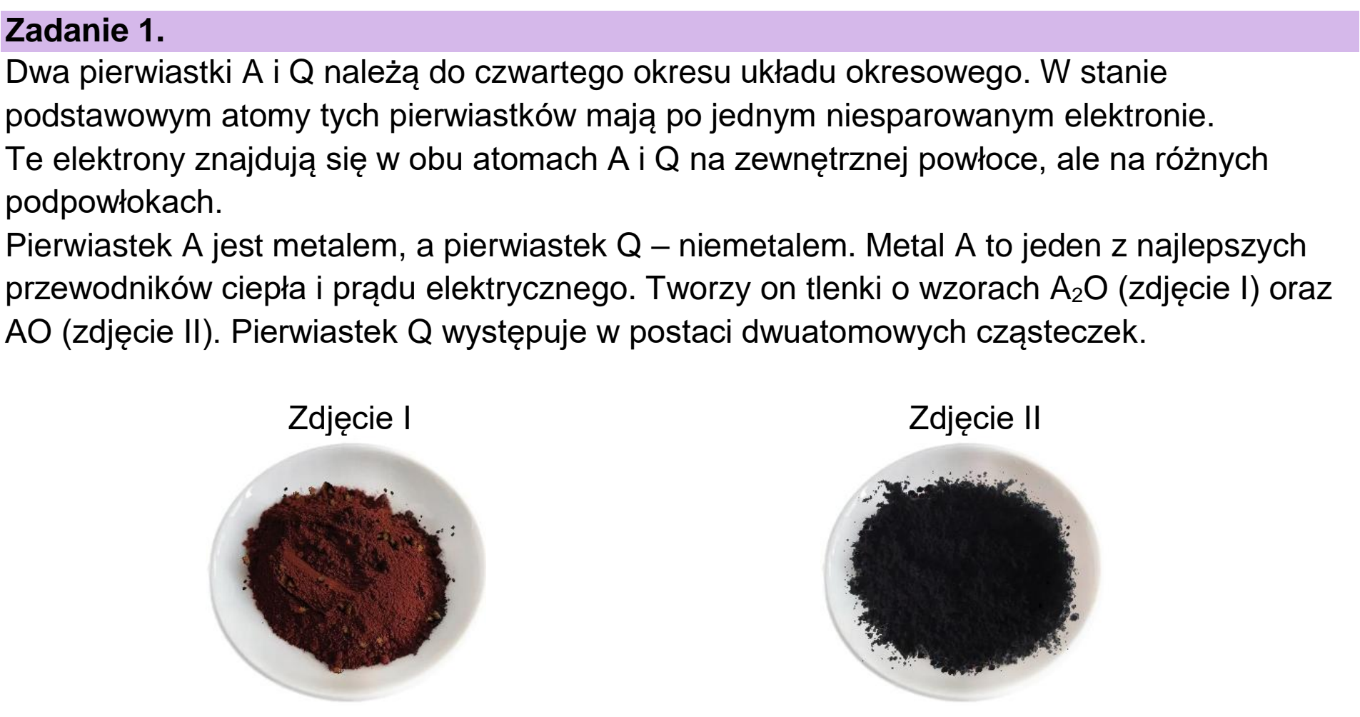 Matura próbna, styczen 2026, wstęp zadania 1