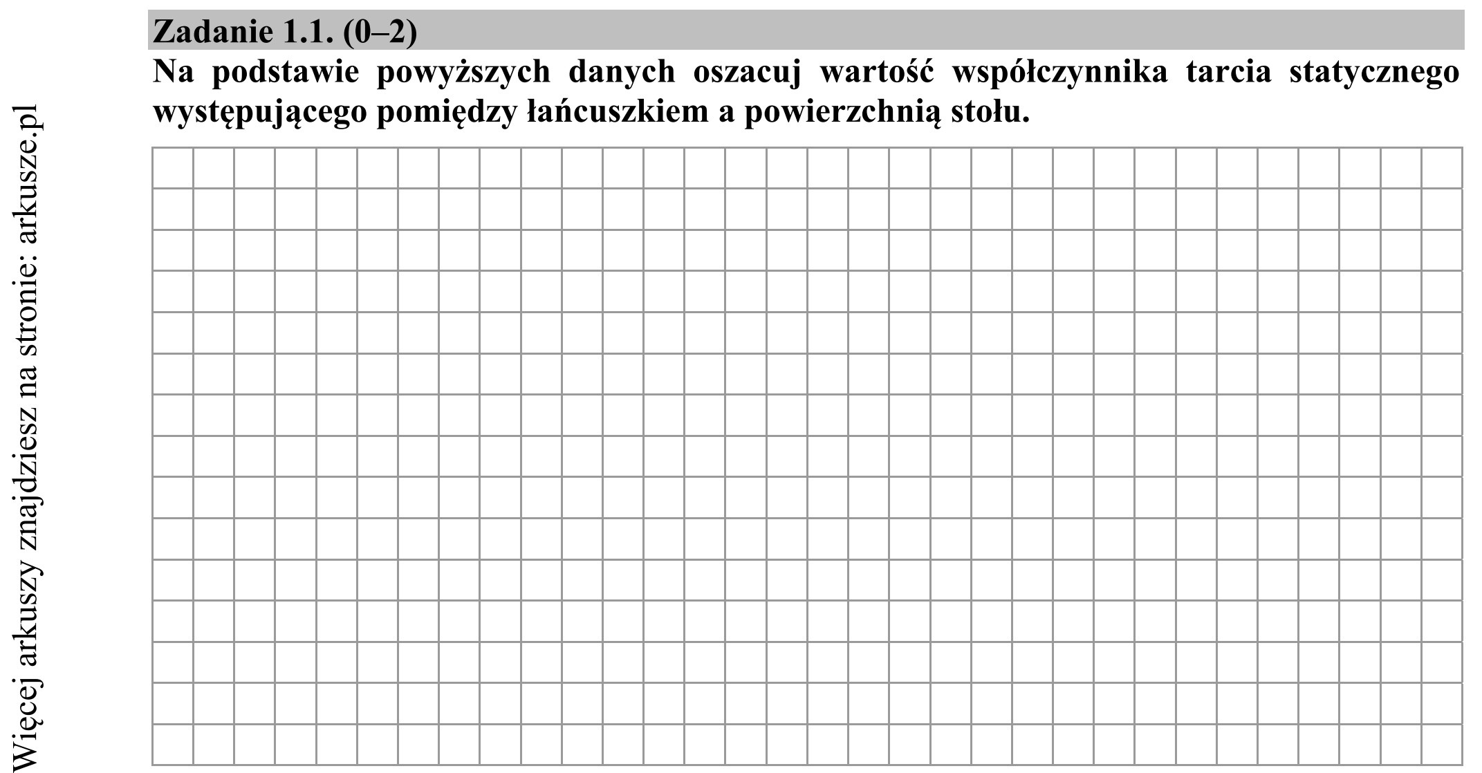 Matura dodatkowa, czerwiec 2015, zadanie 1.1