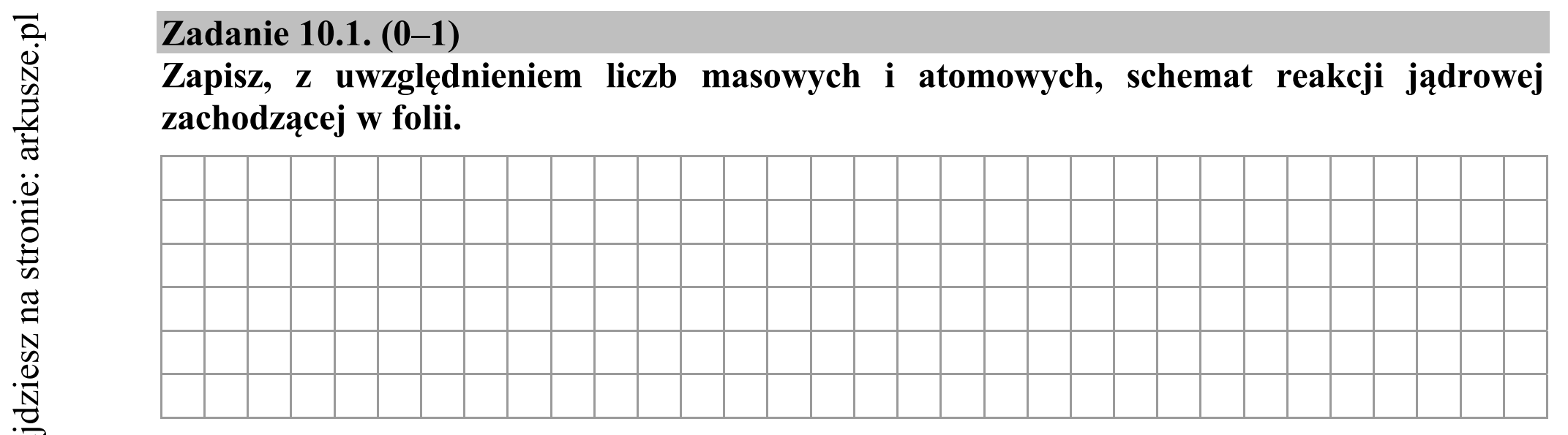 Matura dodatkowa, czerwiec 2015, zadanie 10.1