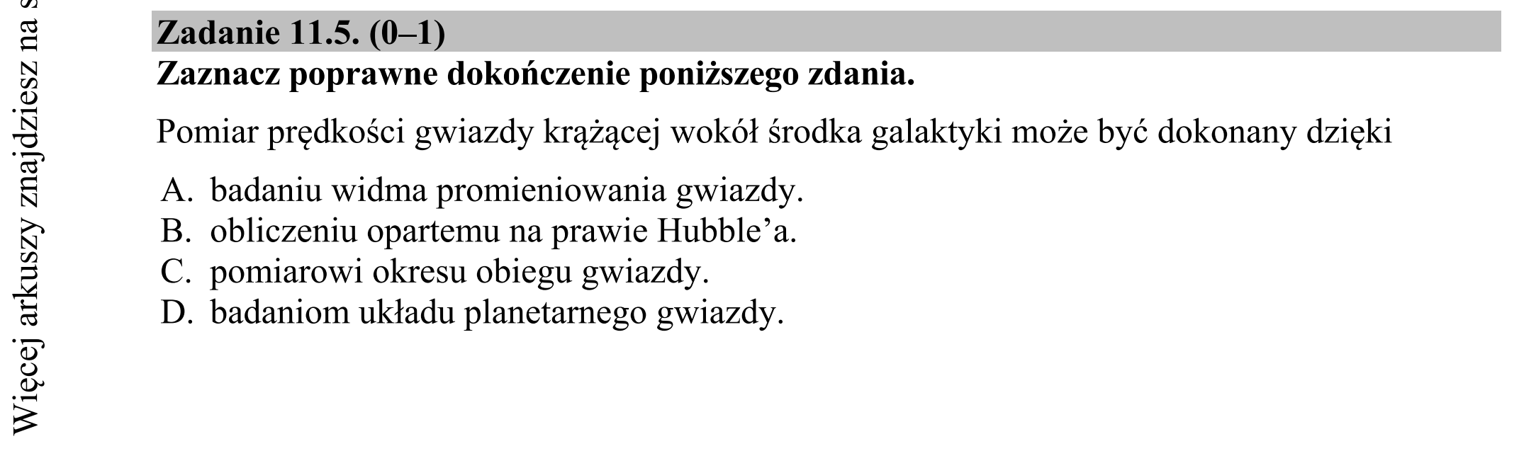 Matura dodatkowa, czerwiec 2015, zadanie 11.5