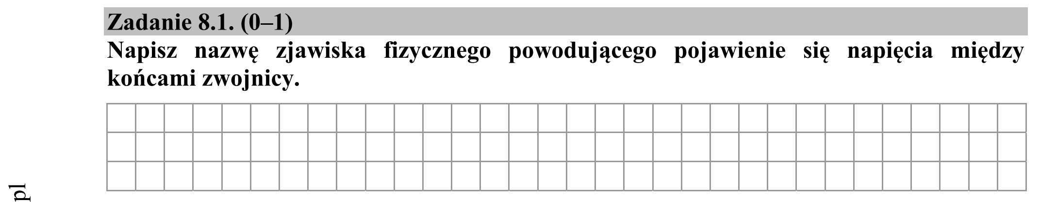 Matura dodatkowa, czerwiec 2015, zadanie 8.1