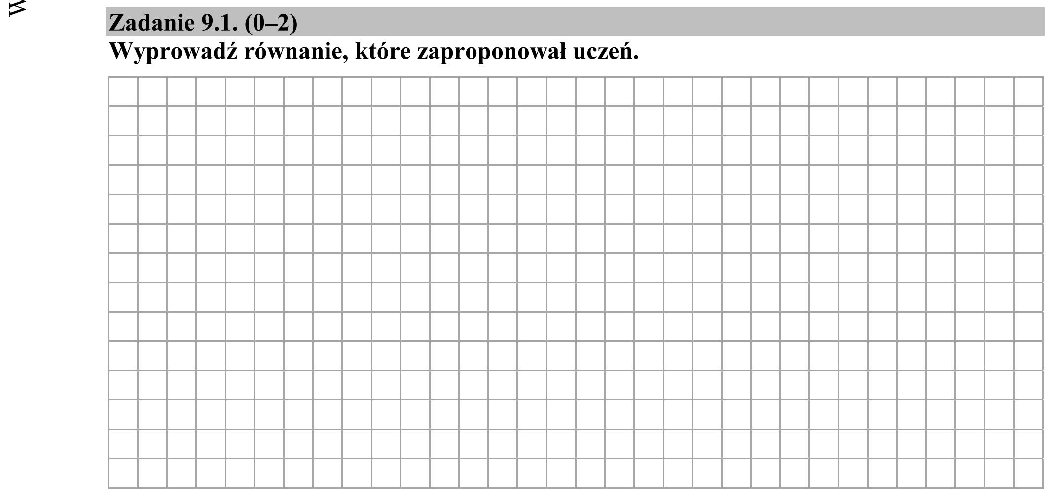 Matura dodatkowa, czerwiec 2015, zadanie 9.1