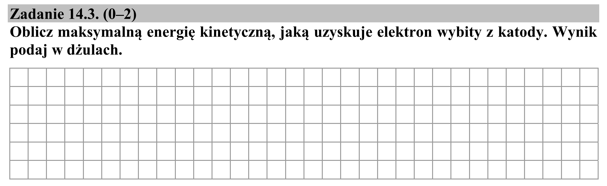 Matura dodatkowa, czerwiec 2016, zadanie 14.3