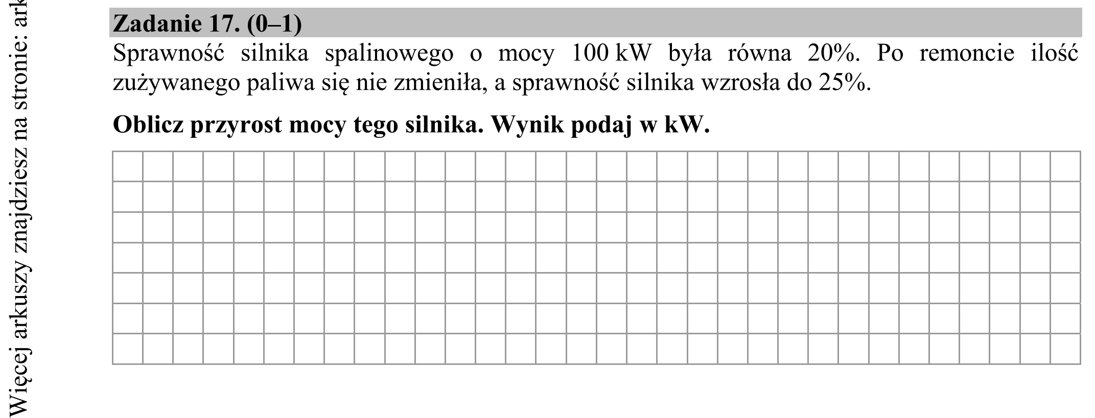 Matura dodatkowa, czerwiec 2016, podgląd zadania 17