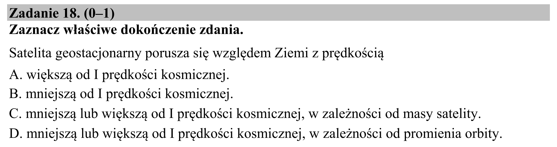 Matura dodatkowa, czerwiec 2016, podgląd zadania 18