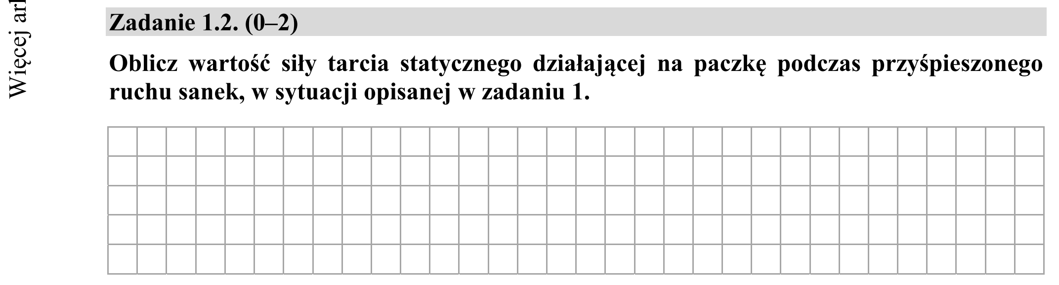 Matura dodatkowa, czerwiec 2017, zadanie 1.2