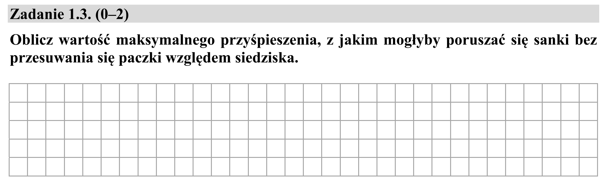 Matura dodatkowa, czerwiec 2017, zadanie 1.3