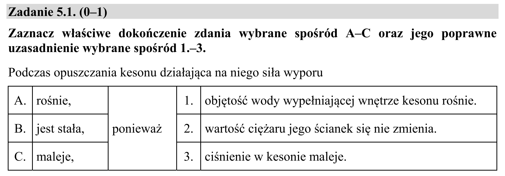 Matura dodatkowa, czerwiec 2017, zadanie 5.1
