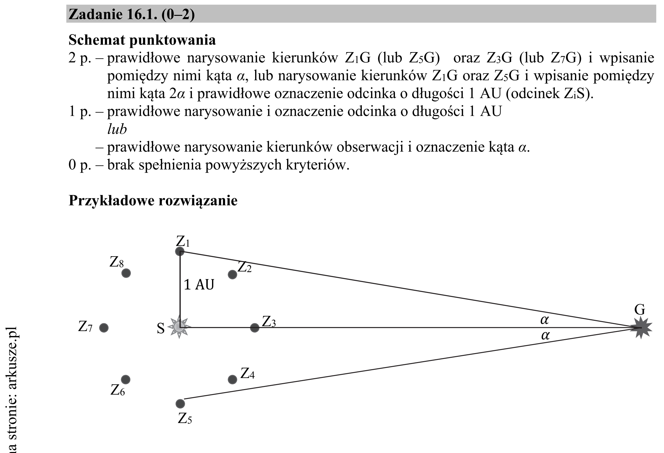 Matura dodatkowa, czerwiec 2018, odpowiedź do zadania 16.1