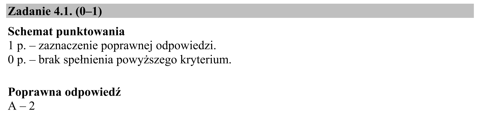 Matura dodatkowa, czerwiec 2018, odpowiedź do zadania 4.1