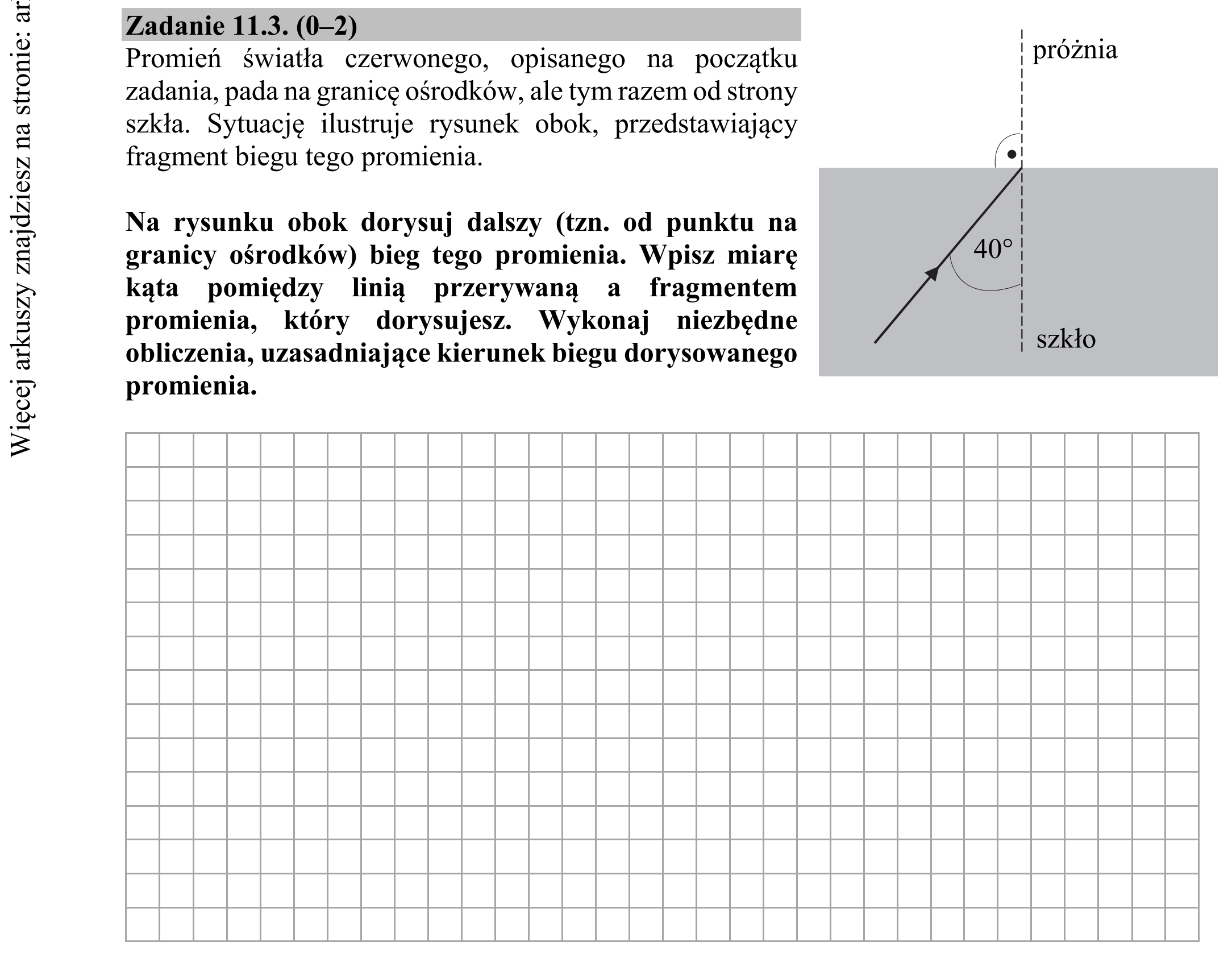 Matura dodatkowa, czerwiec 2018, zadanie 11.3