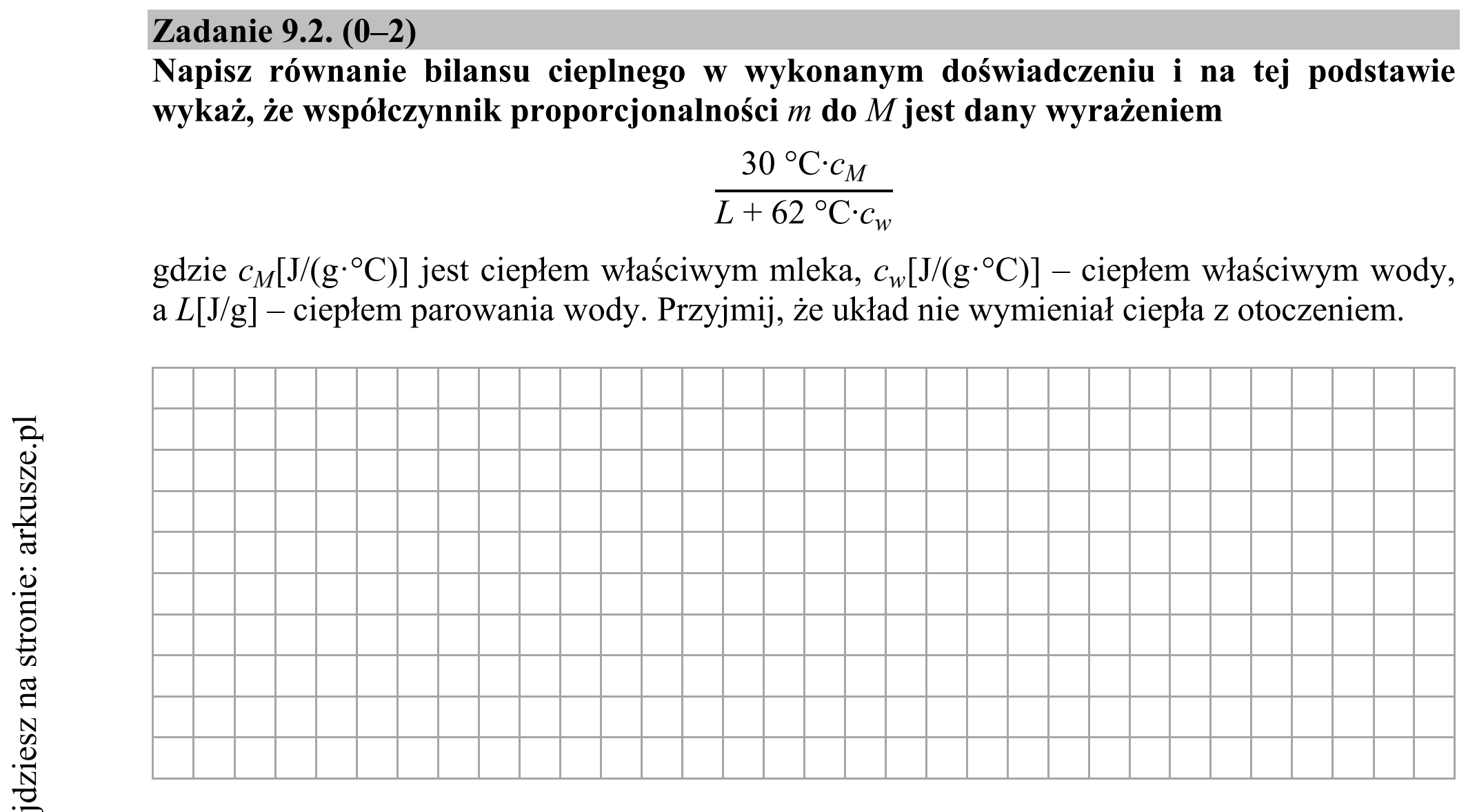 Matura dodatkowa, czerwiec 2018, zadanie 9.2