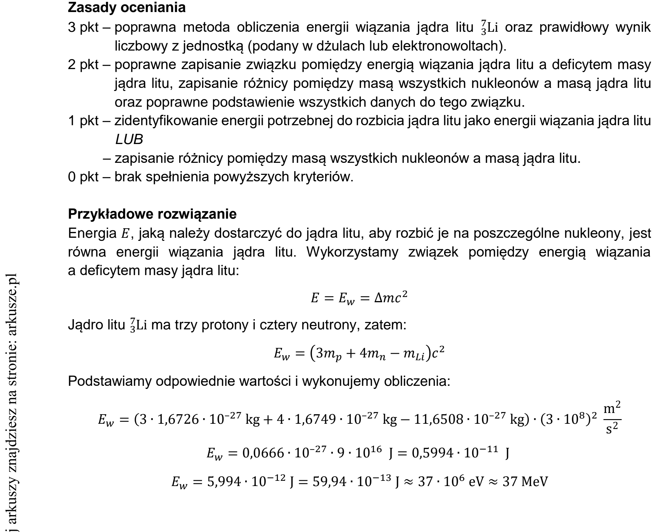 Matura dodatkowa, czerwiec 2021, odpowiedź do zadania 12