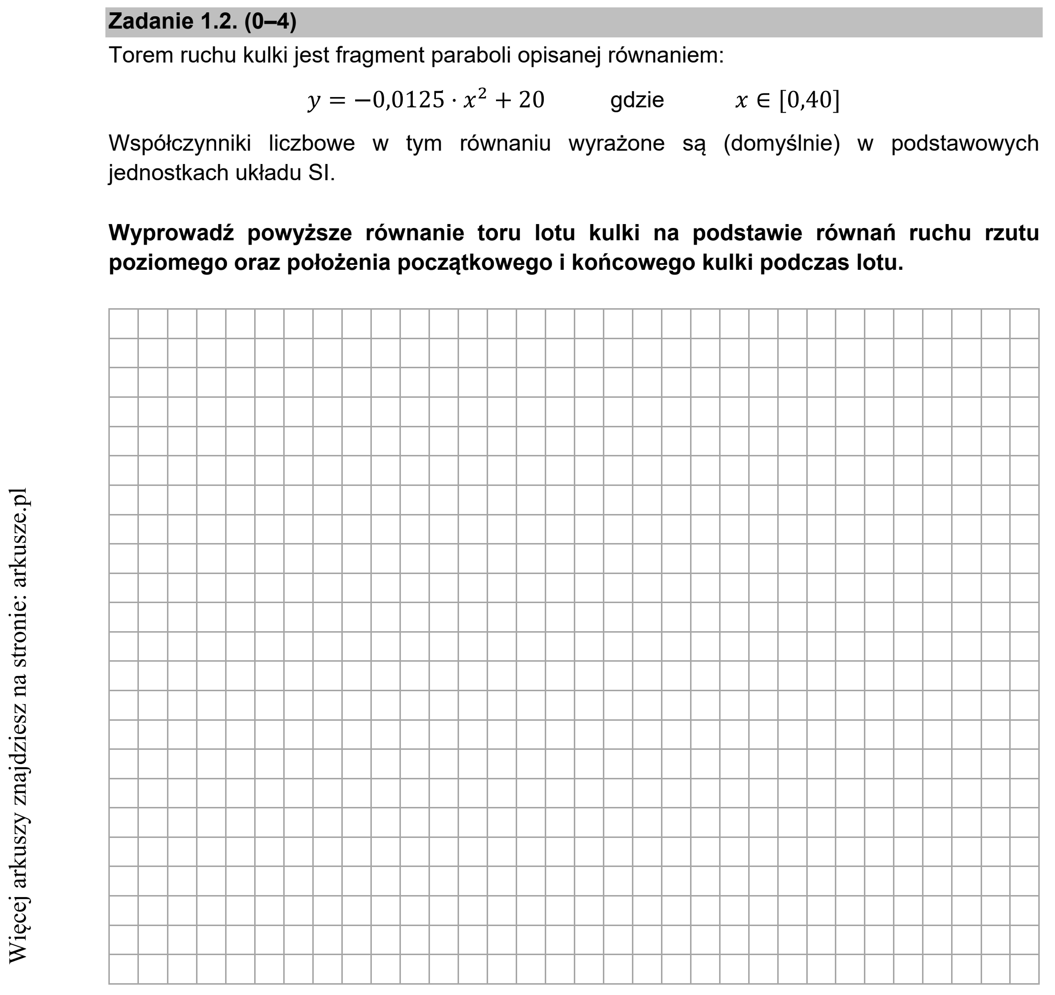 Matura dodatkowa, czerwiec 2021, zadanie 1.2