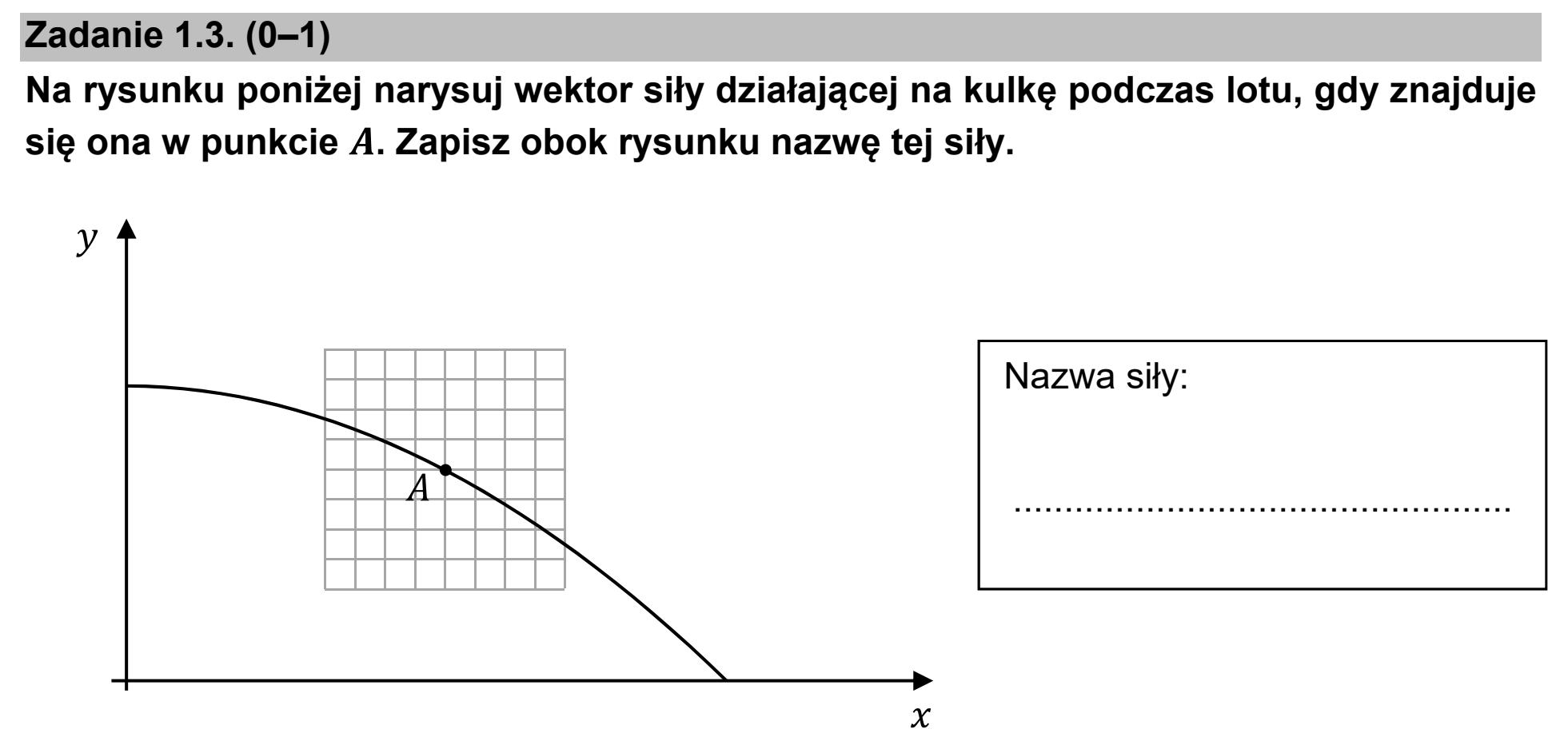 Matura dodatkowa, czerwiec 2021, zadanie 1.3