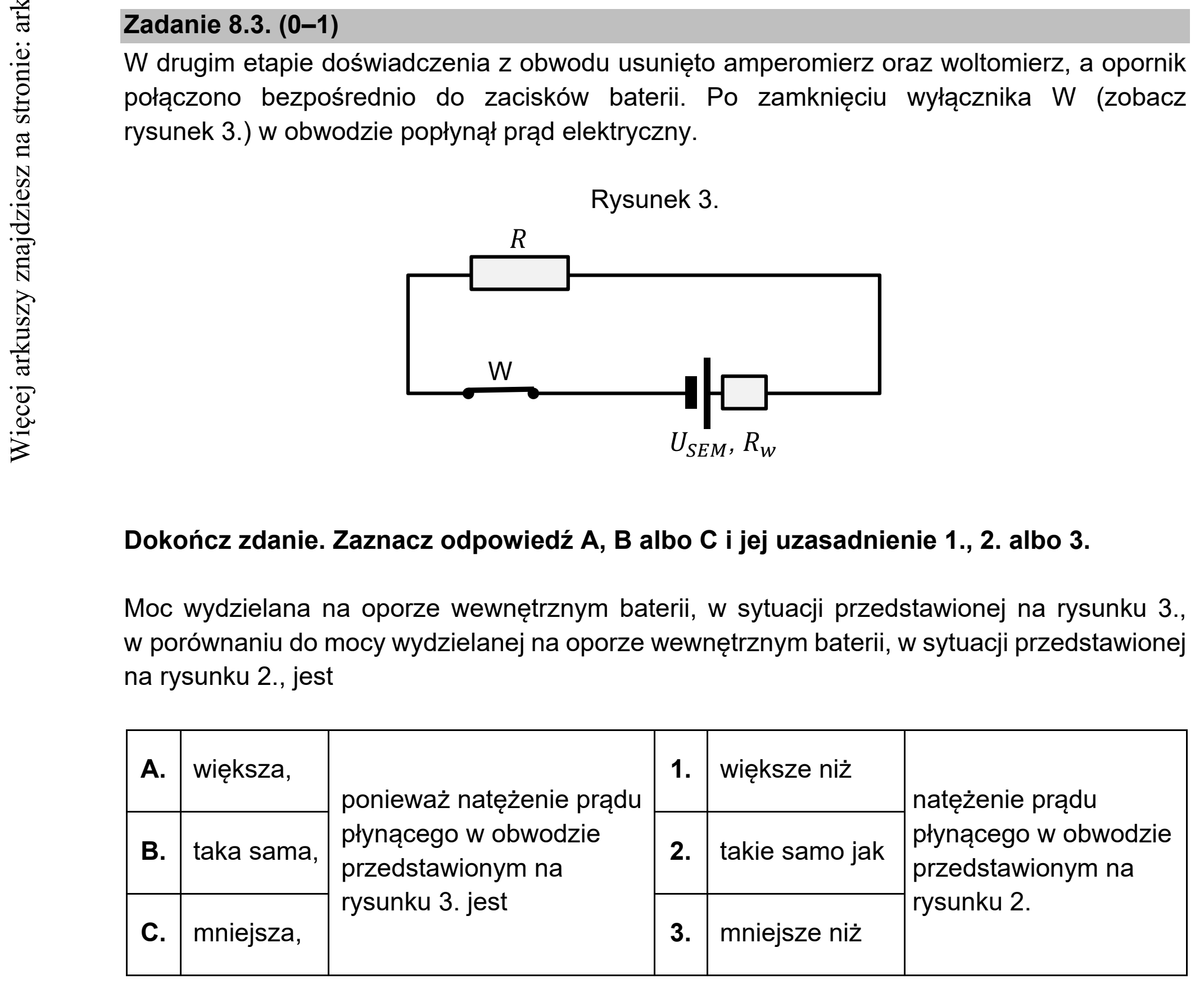 Matura dodatkowa, czerwiec 2021, zadanie 8.3