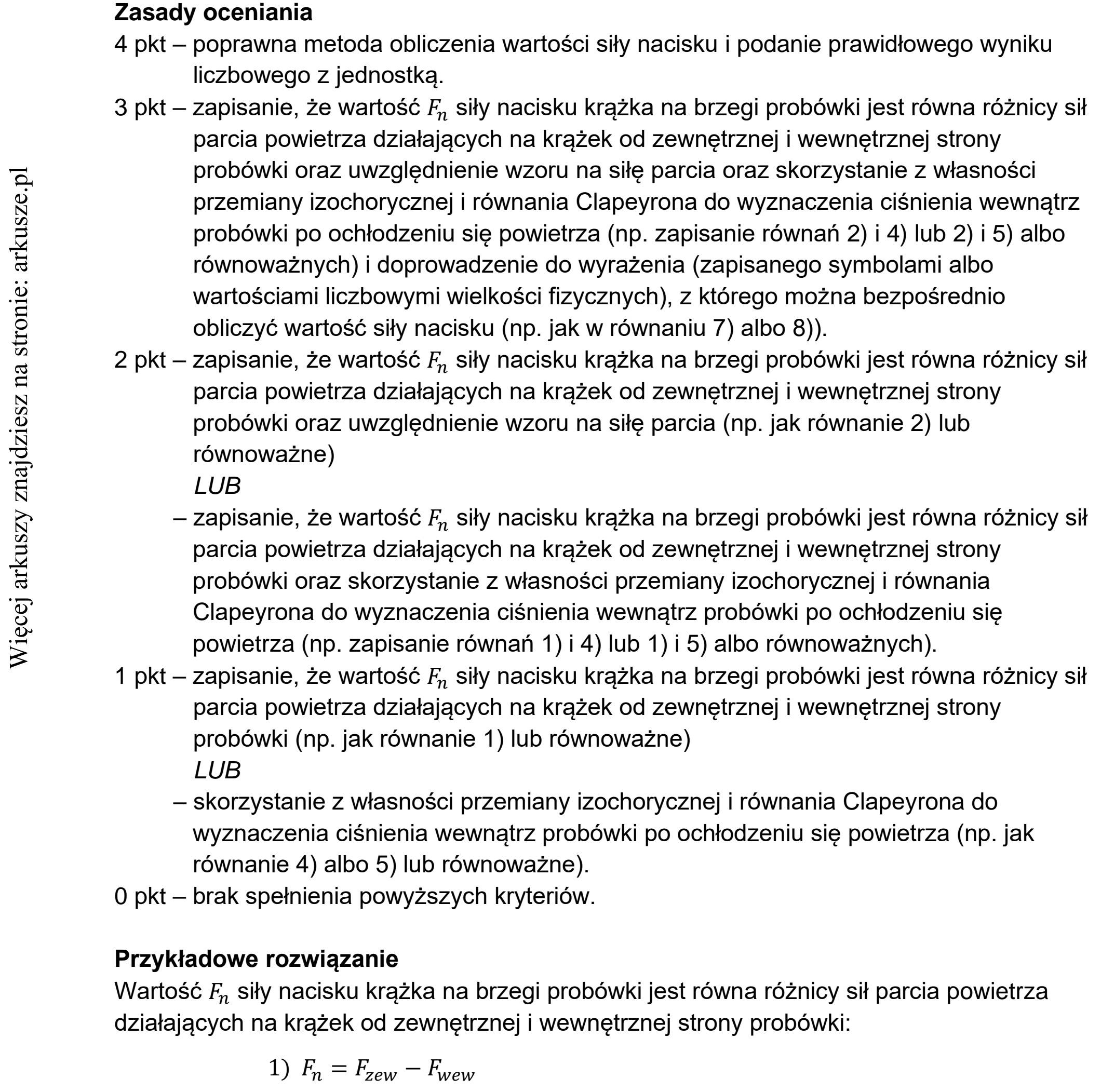 Matura dodatkowa, czerwiec 2022, odpowiedź do zadania 9