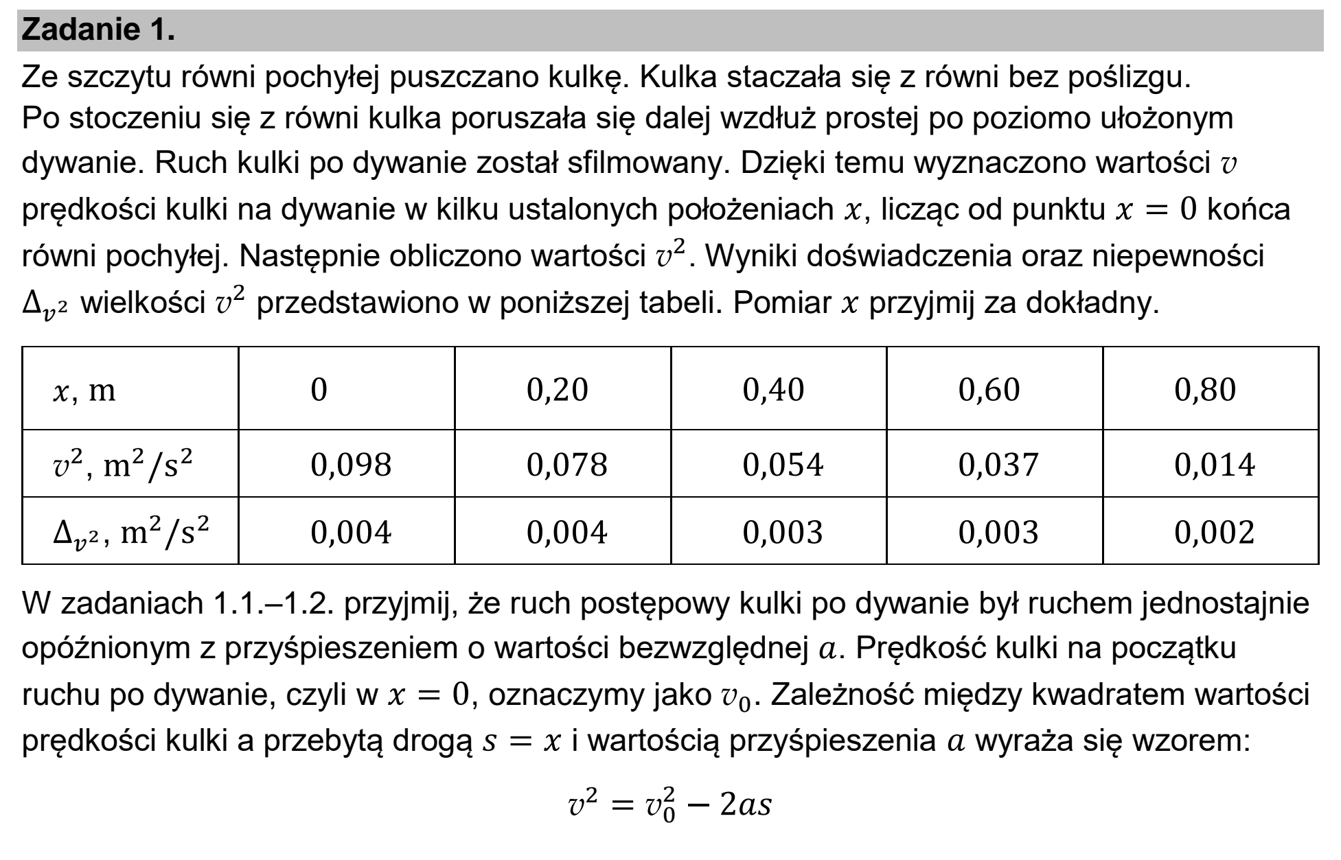Matura dodatkowa, czerwiec 2023, wstęp zadania 1
