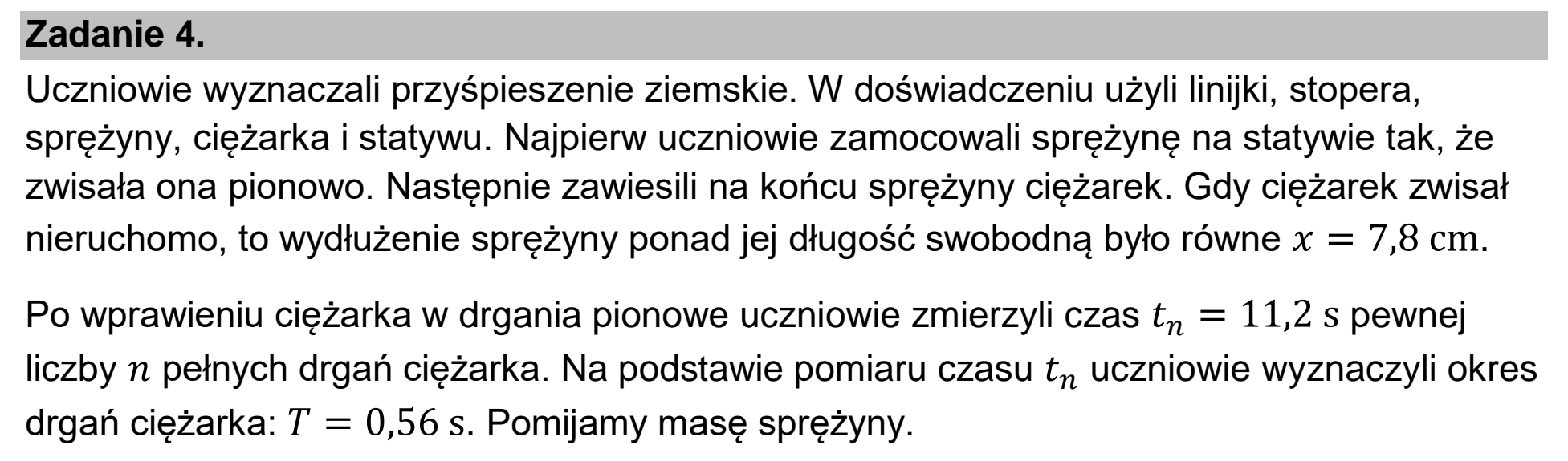 Matura dodatkowa, czerwiec 2023, wstęp zadania 4