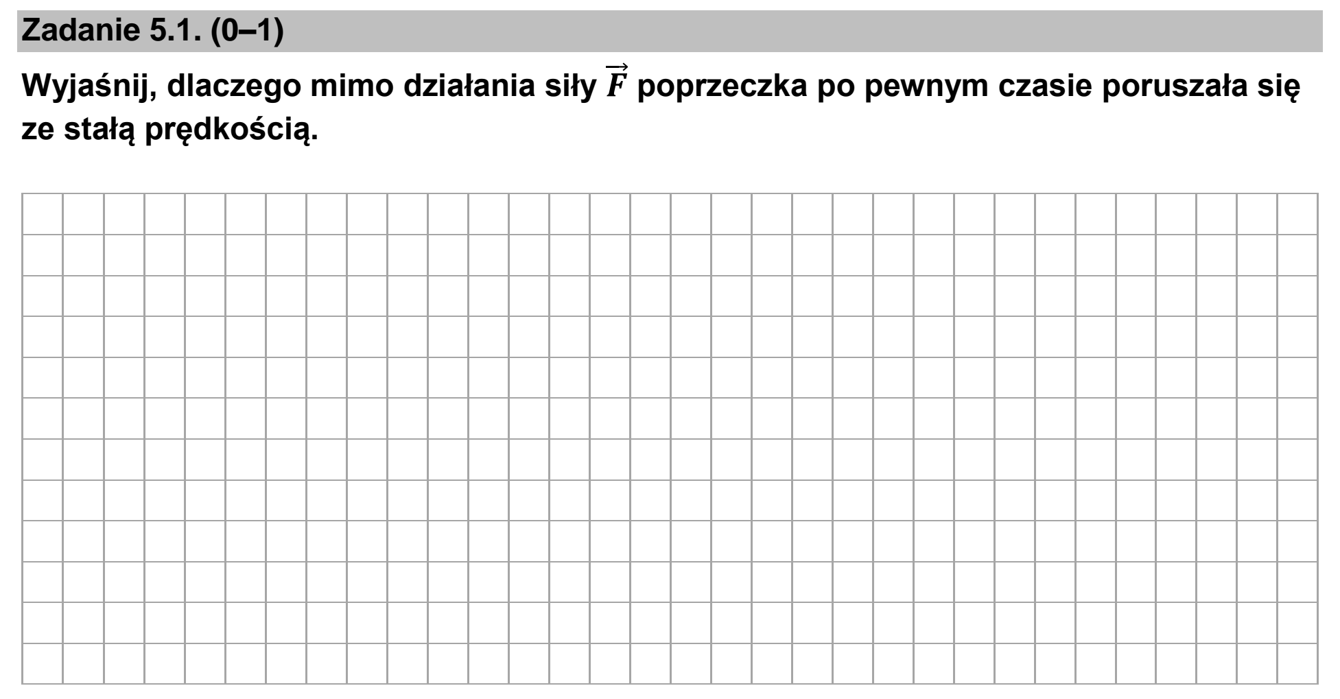 Matura dodatkowa, czerwiec 2023, zadanie 5.1