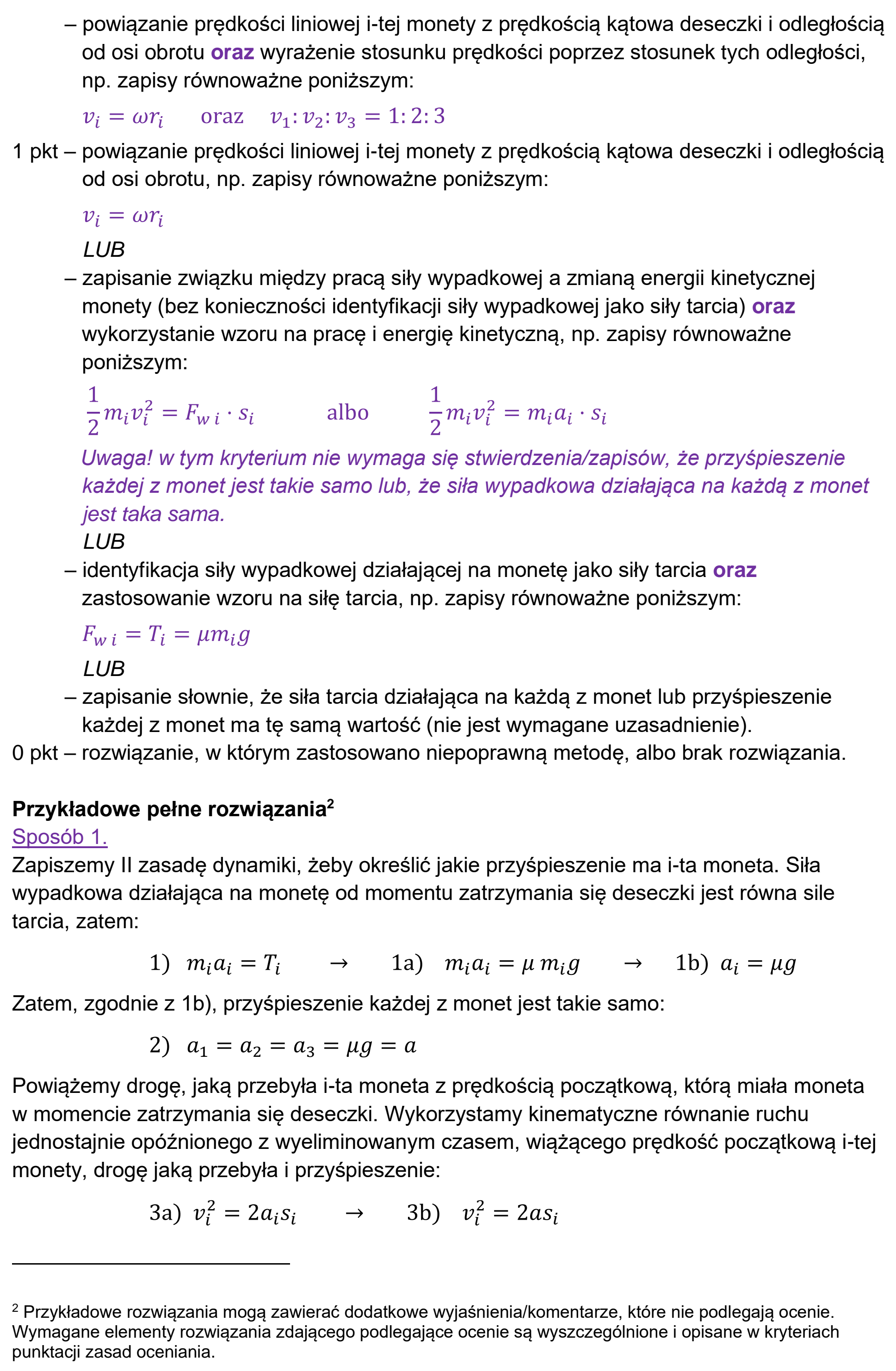 Matura dodatkowa, czerwiec 2024, odpowiedź do zadania 1.2, fragment 2
