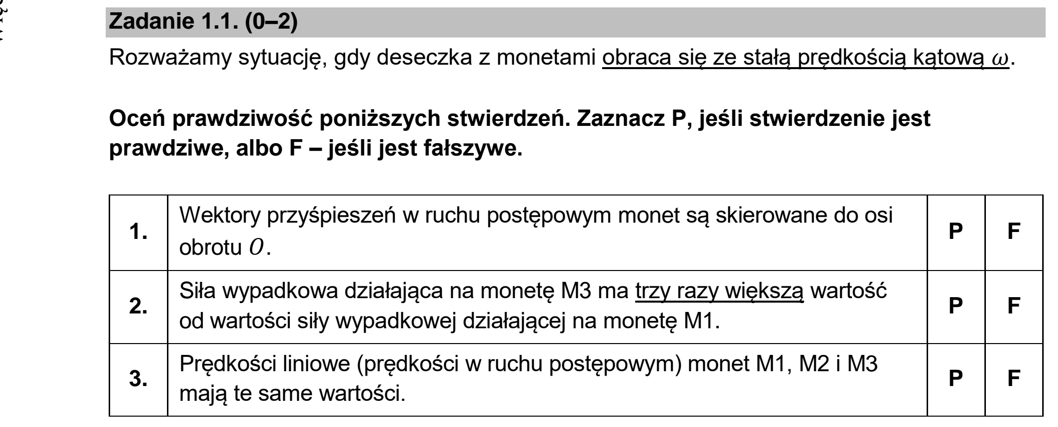 Matura dodatkowa, czerwiec 2024, zadanie 1.1