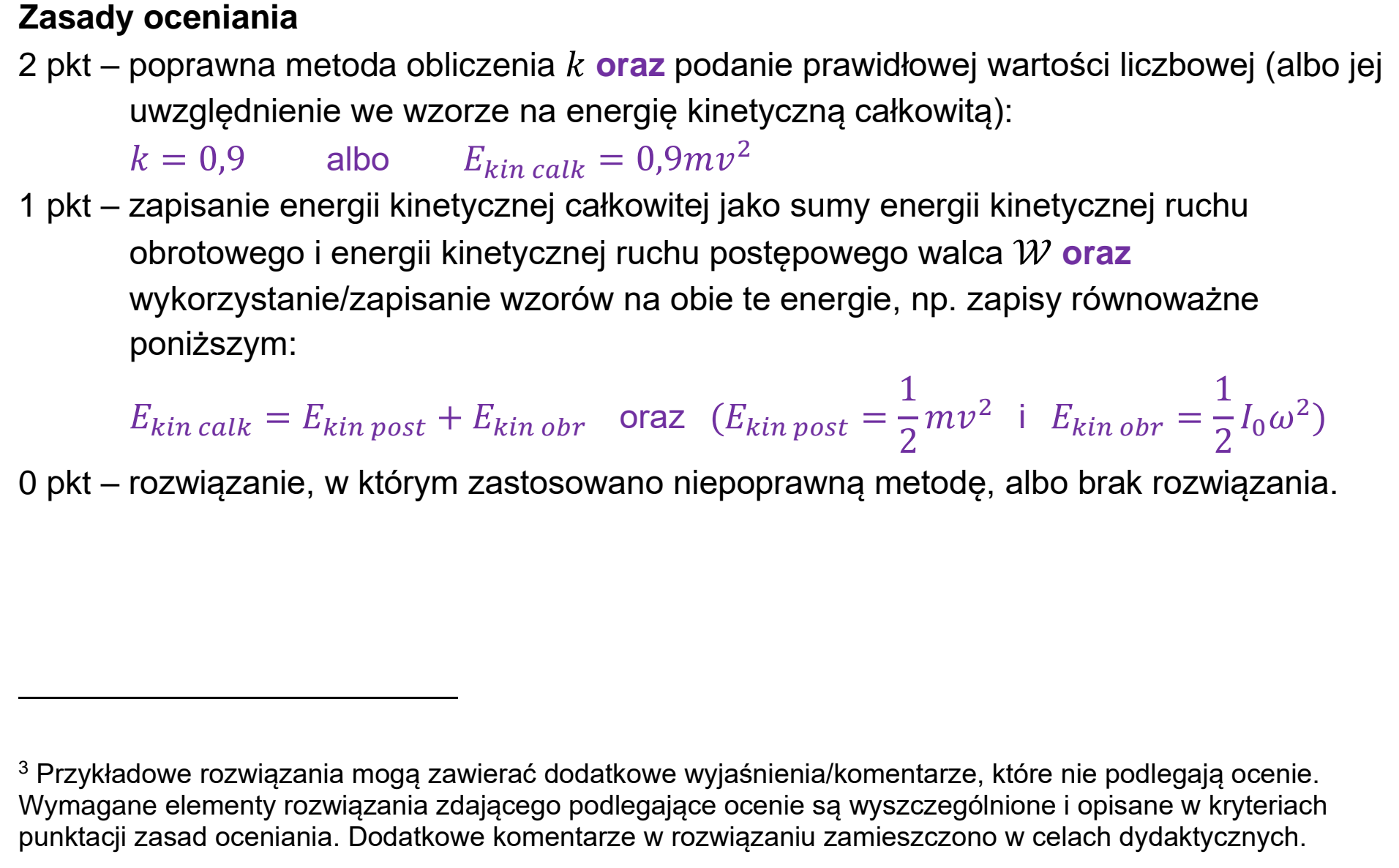 Matura dodatkowa, czerwiec 2025, odpowiedź do zadania 3.3
