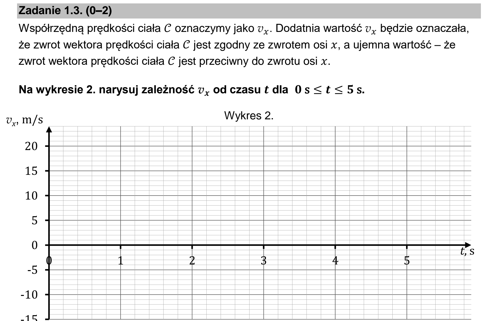 Matura dodatkowa, czerwiec 2025, zadanie 1.3