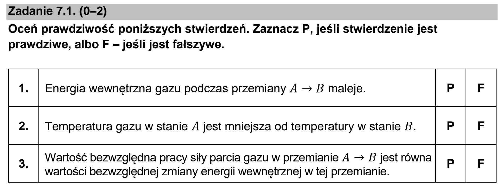 Matura dodatkowa, czerwiec 2025, zadanie 7.1