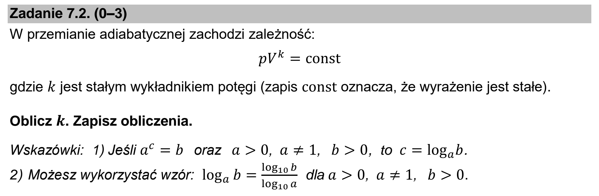 Matura dodatkowa, czerwiec 2025, zadanie 7.2, fragment 1
