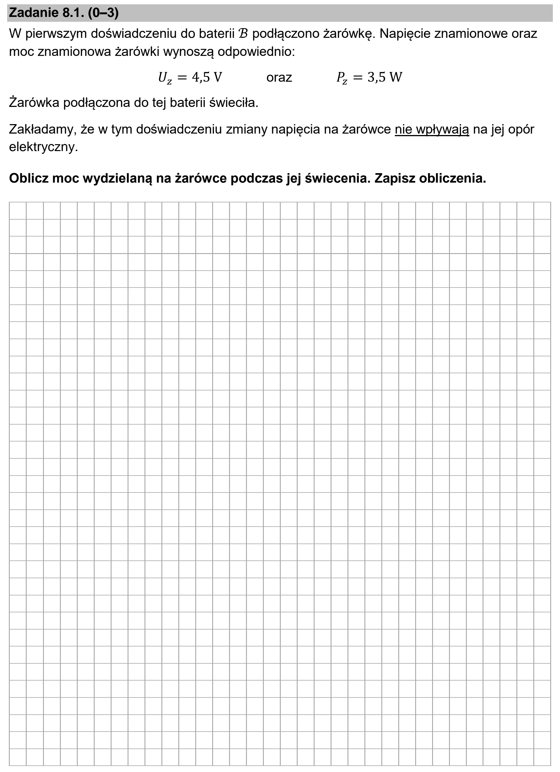 Matura dodatkowa, czerwiec 2025, zadanie 8.1