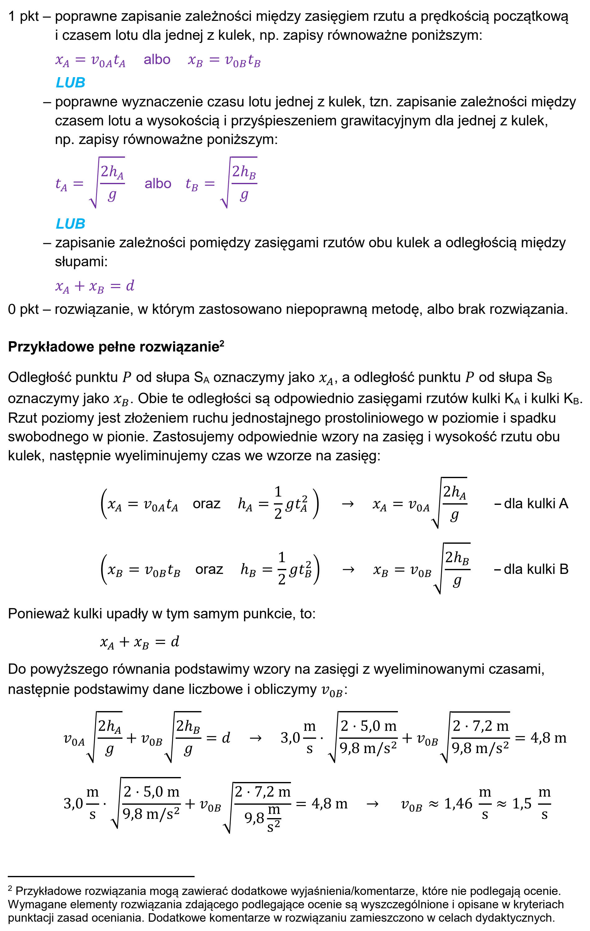 Matura dodatkowa, czerwiec 2026, odpowiedź do zadania 1.2, fragment 2