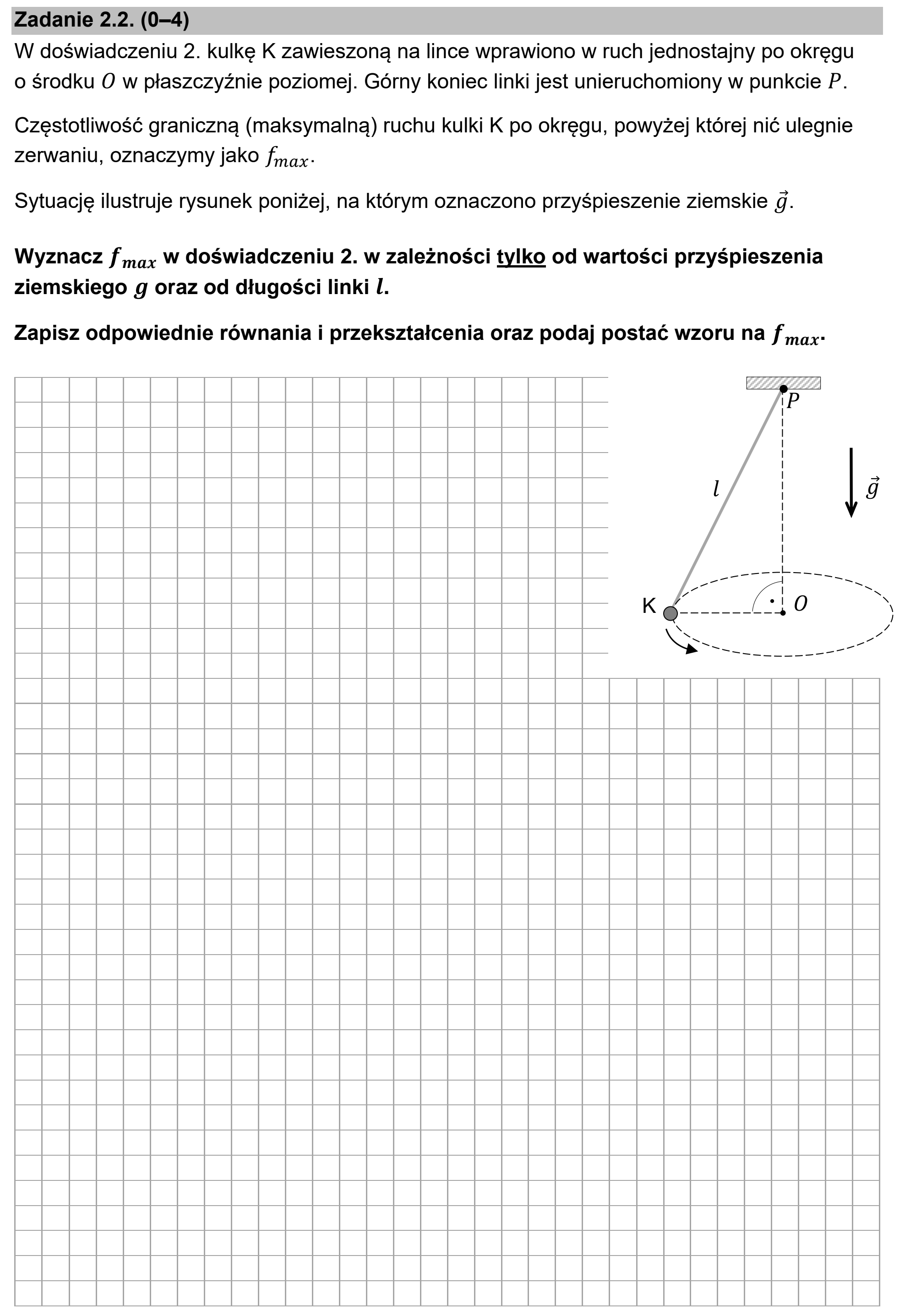 Matura dodatkowa, czerwiec 2026, zadanie 2.2