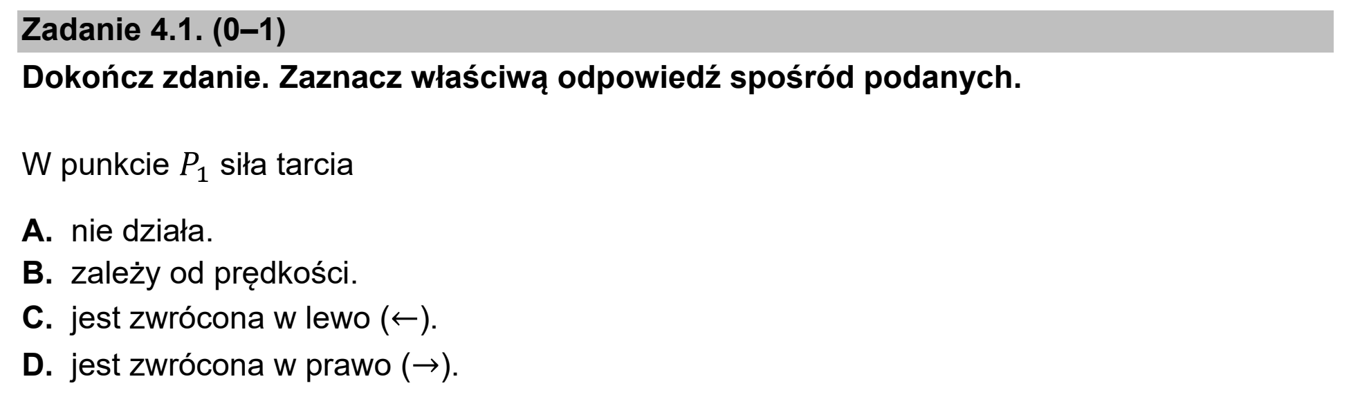 Matura dodatkowa, czerwiec 2026, zadanie 4.1