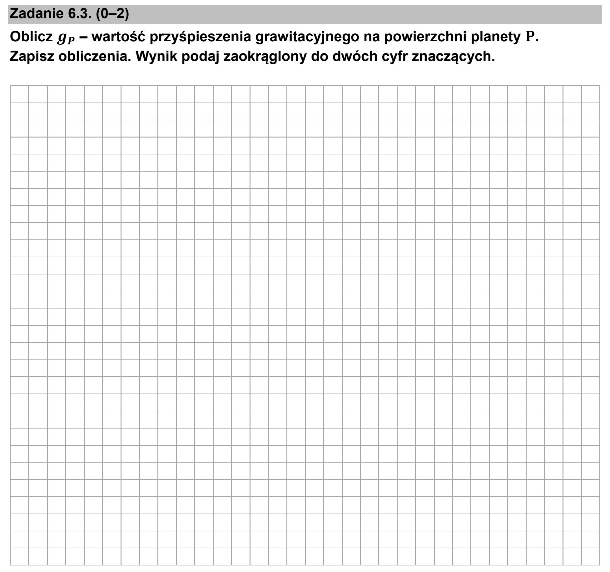 Matura dodatkowa, czerwiec 2026, zadanie 6.3