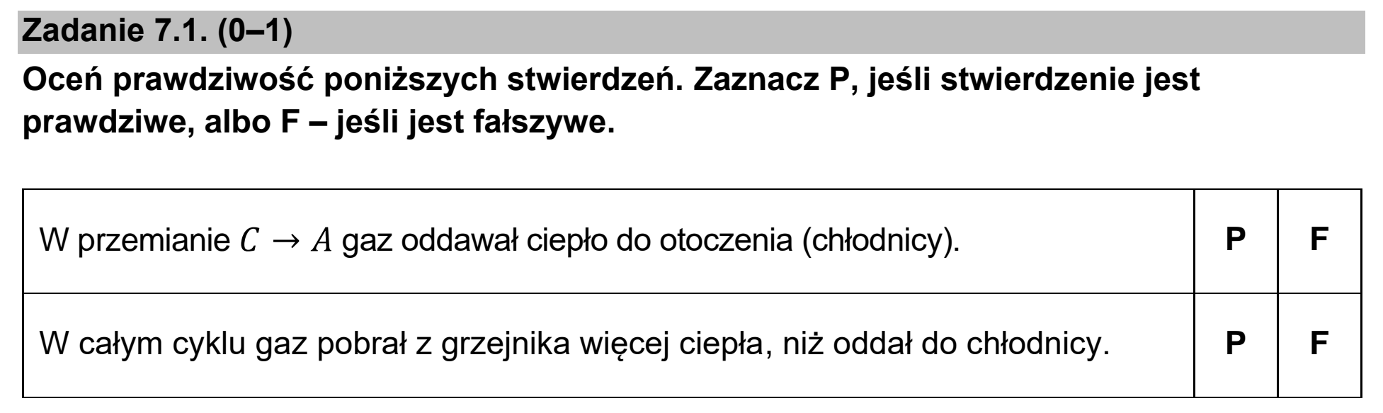 Matura dodatkowa, czerwiec 2026, zadanie 7.1