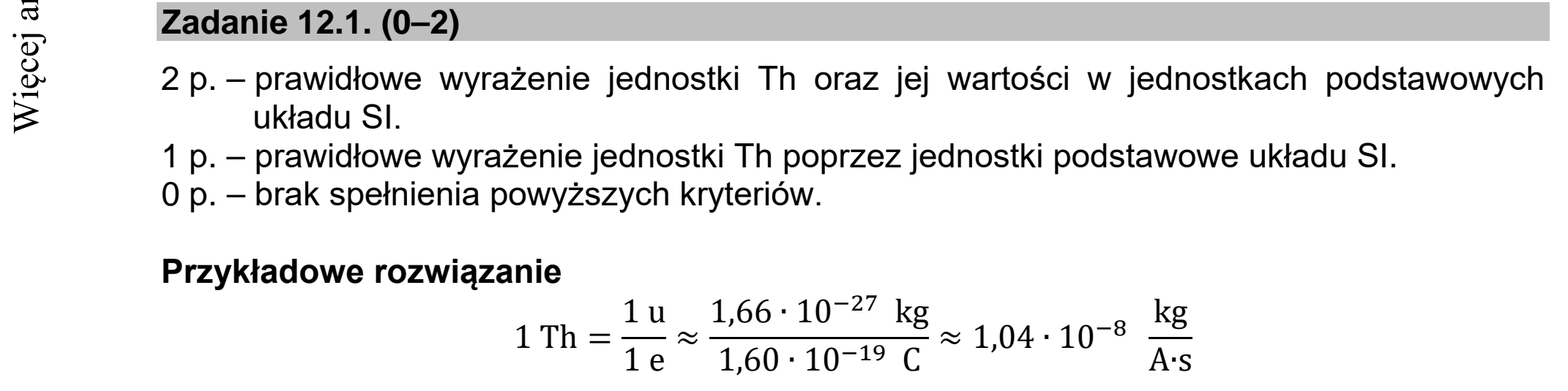 Matura dodatkowa, lipiec 2020, odpowiedź do zadania 12.1
