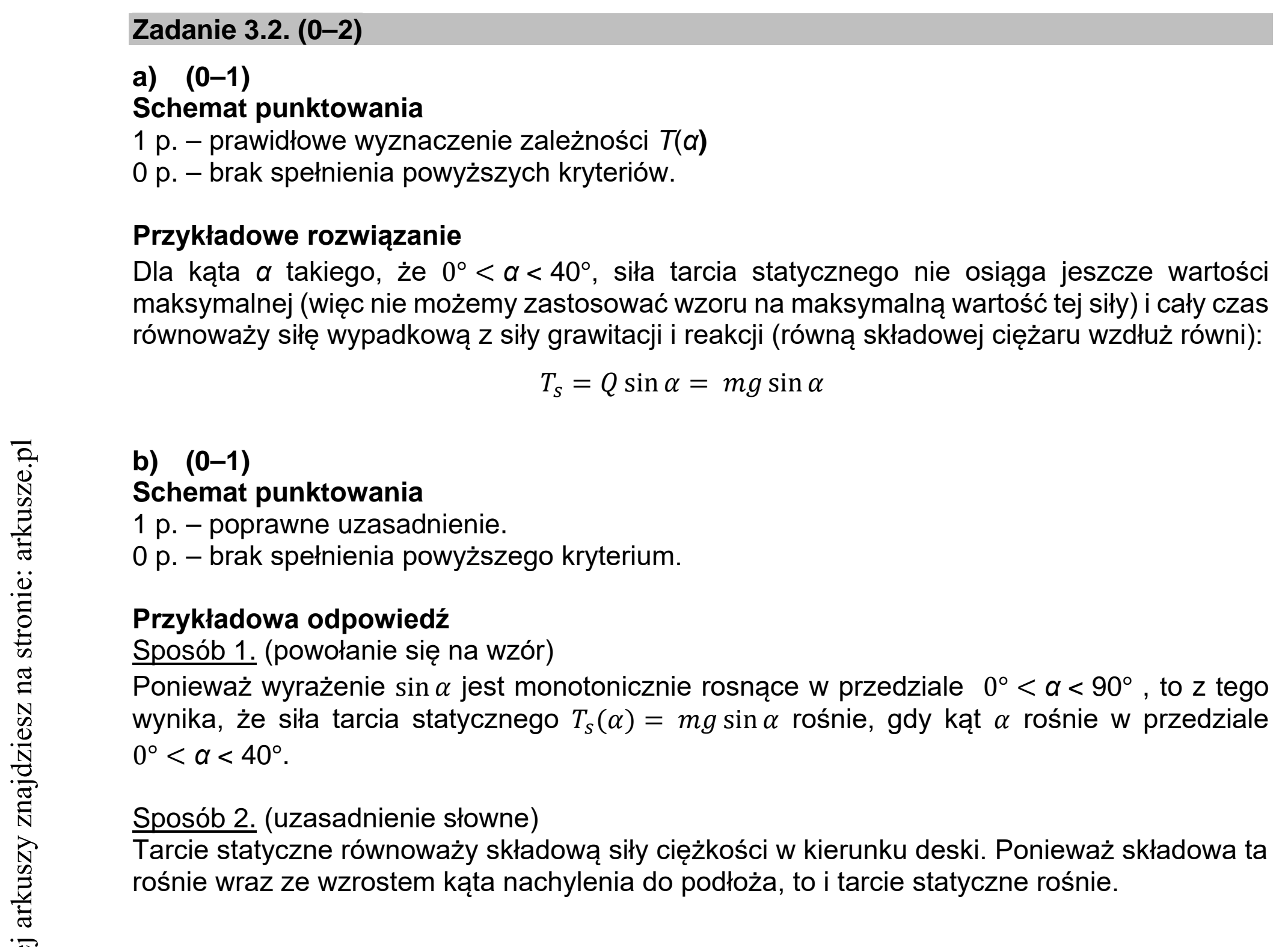 Matura dodatkowa, lipiec 2020, odpowiedź do zadania 3.2