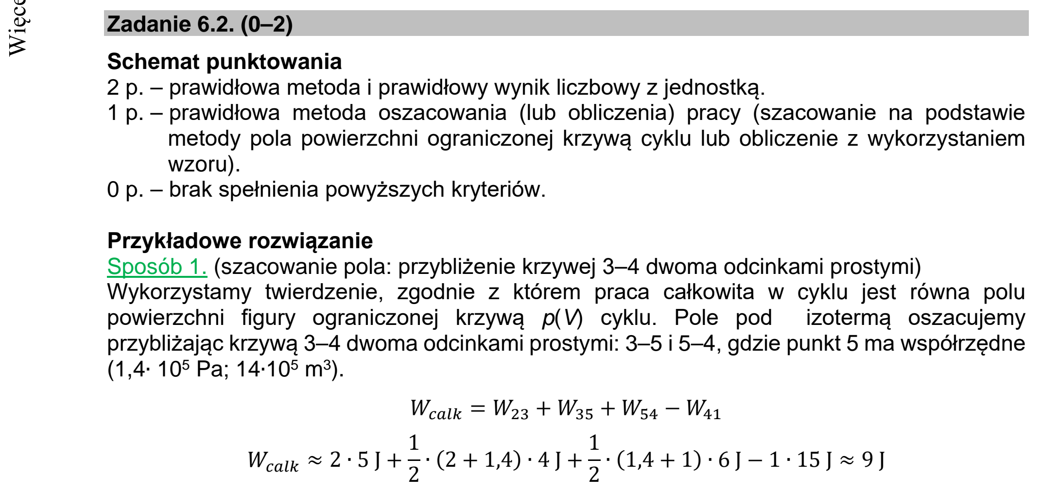Matura dodatkowa, lipiec 2020, odpowiedź do zadania 6.2, fragment 1