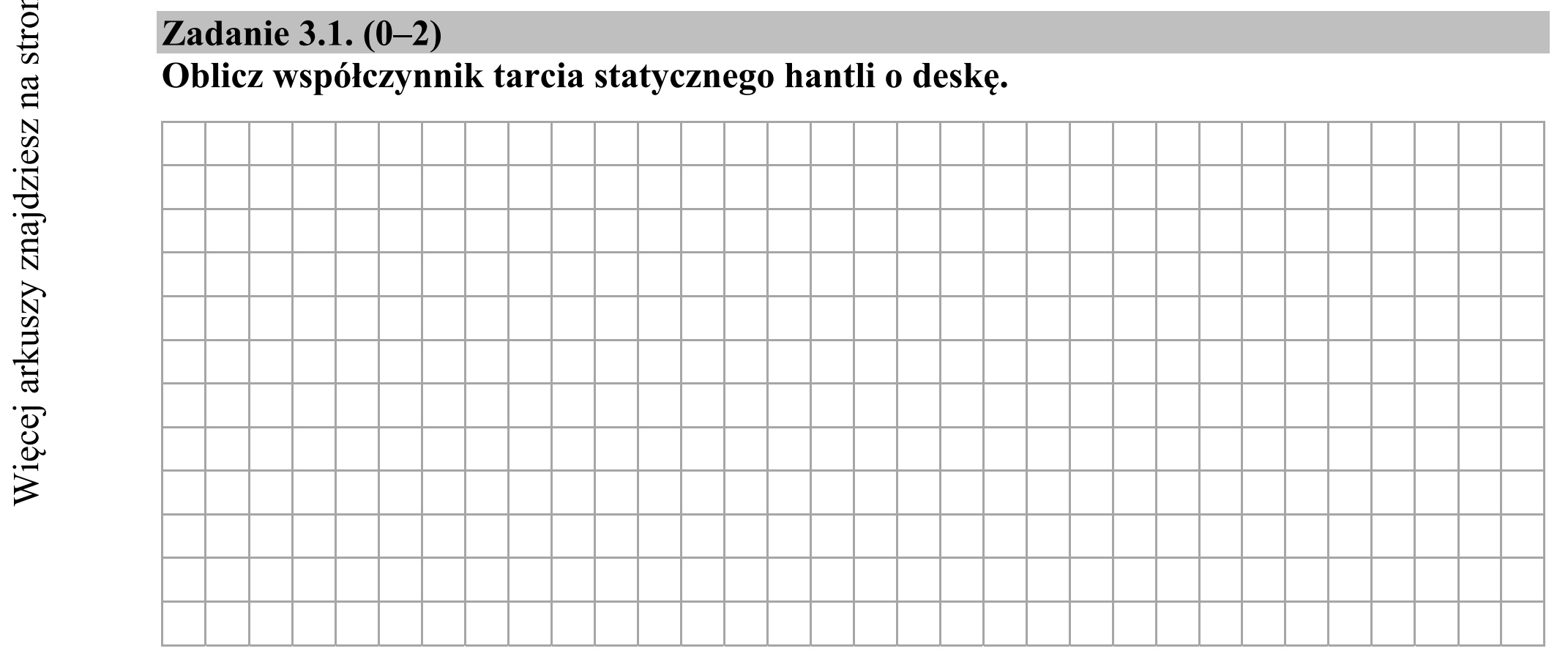 Matura dodatkowa, lipiec 2020, zadanie 3.1