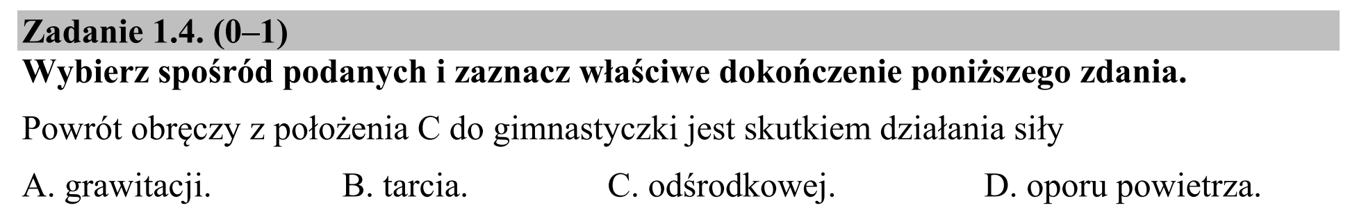 Matura, maj 2015, zadanie 1.4
