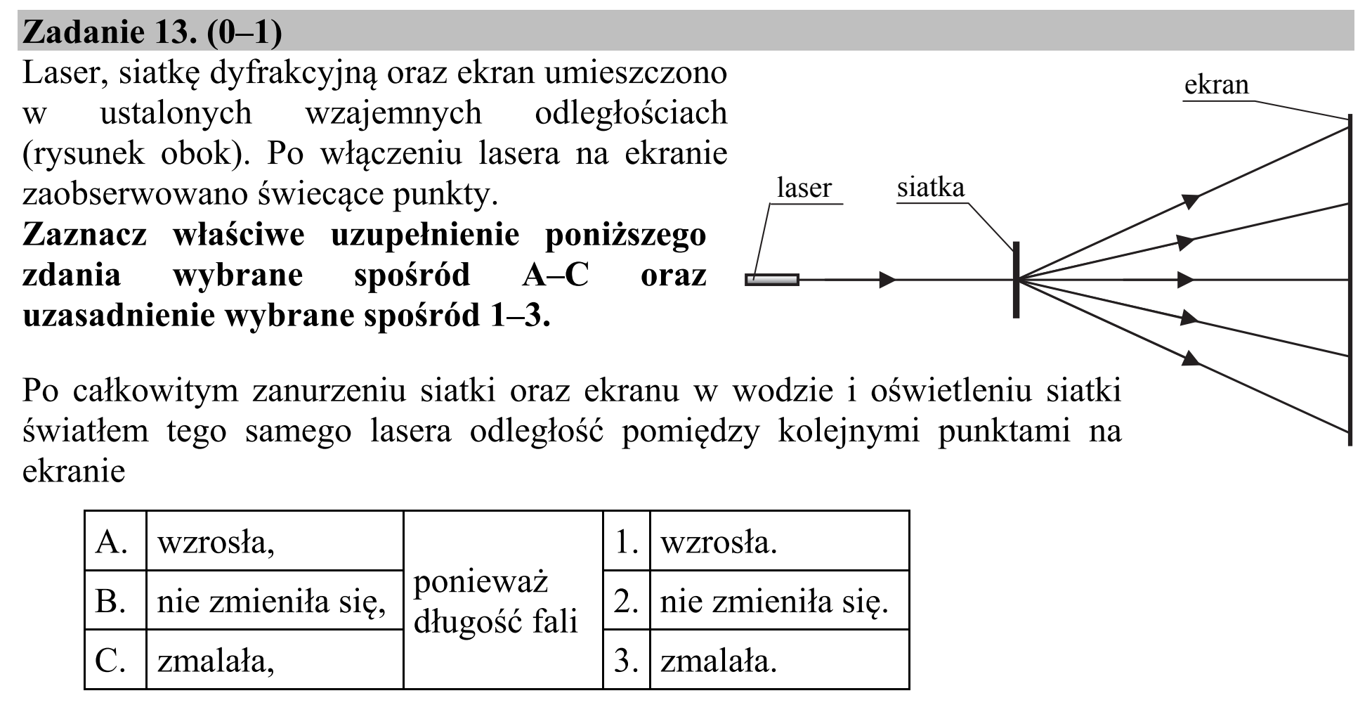 Matura, maj 2015, podgląd zadania 13